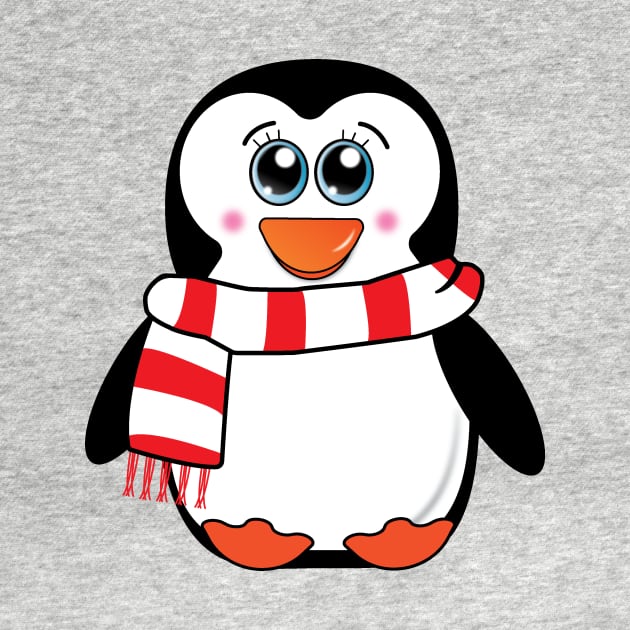 Cute Baby Penguin Christmas by KevinWillms1